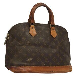 LOUIS VUITTON Monogram Alma Hand Bag M51130 LV Auth BA4365